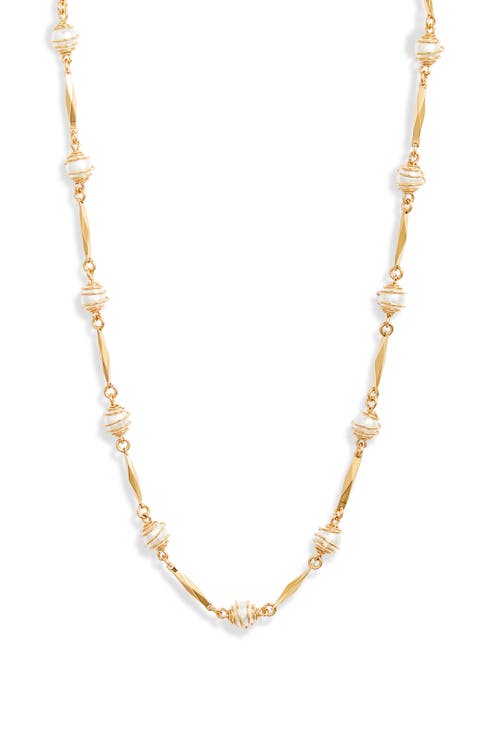 Mother-of-Pearl Bead Necklace