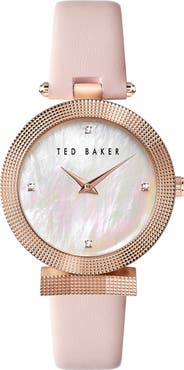 Ted Baker London Bow Mesh Strap Watch, 36mm