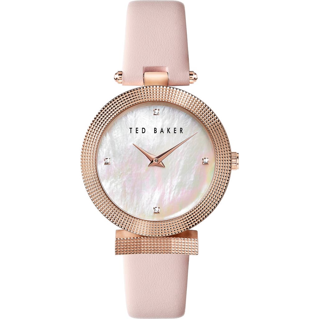 Ted Baker London Bow Mesh Strap Watch, 36mm In Pink