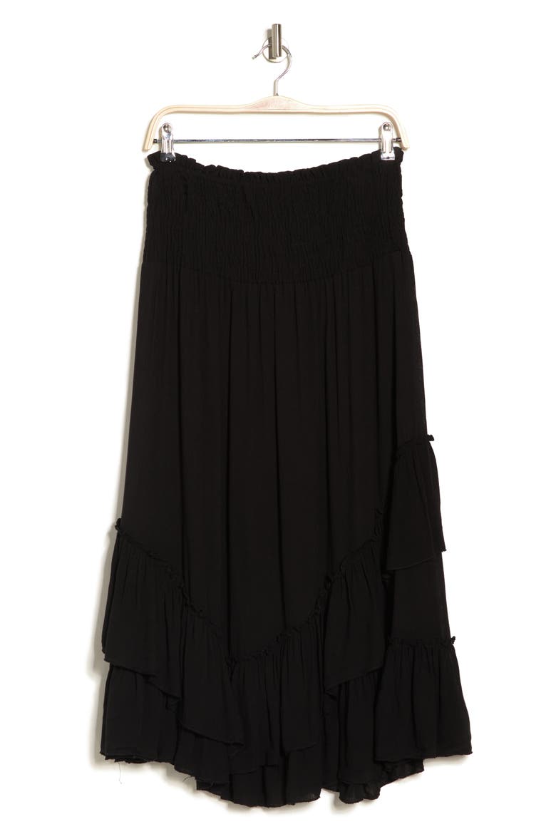 Convertible Maxi Skirt/Dress, Alternate, color, BLACK