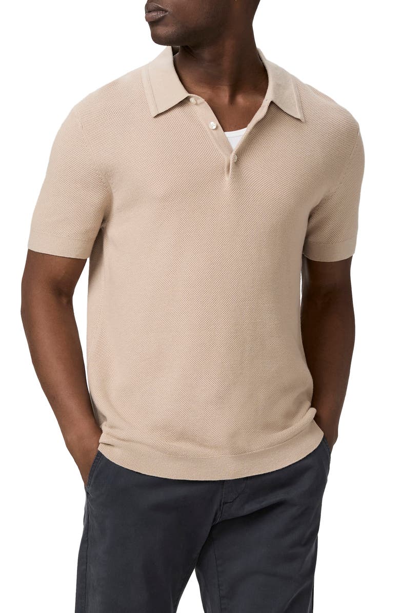 PAIGE Kiko Polo Sweater, Main, color, Oatmeal