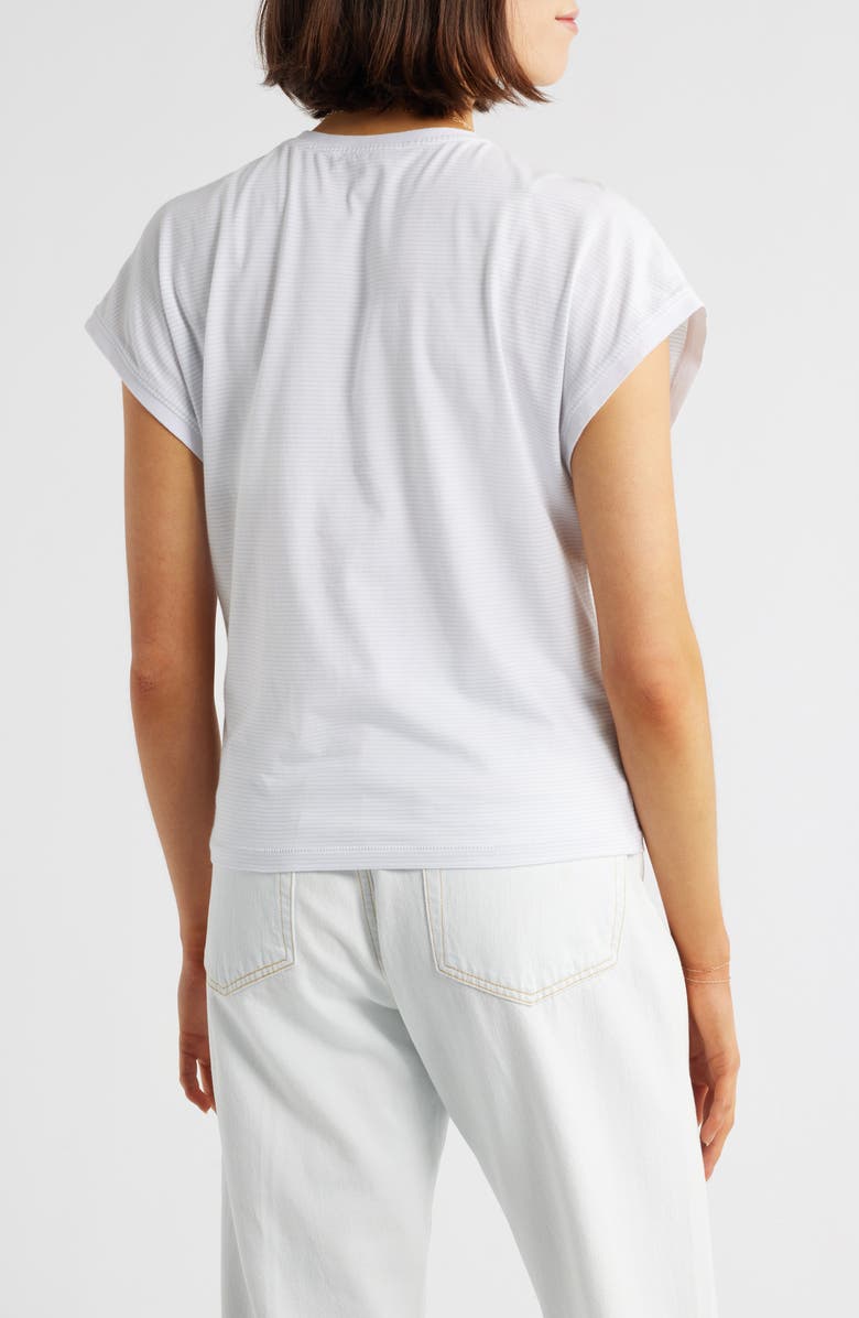 FRAME Stripe Supima<sup>®</sup> Cotton Muscle T-Shirt, Alternate, color, Powder Blue Multi