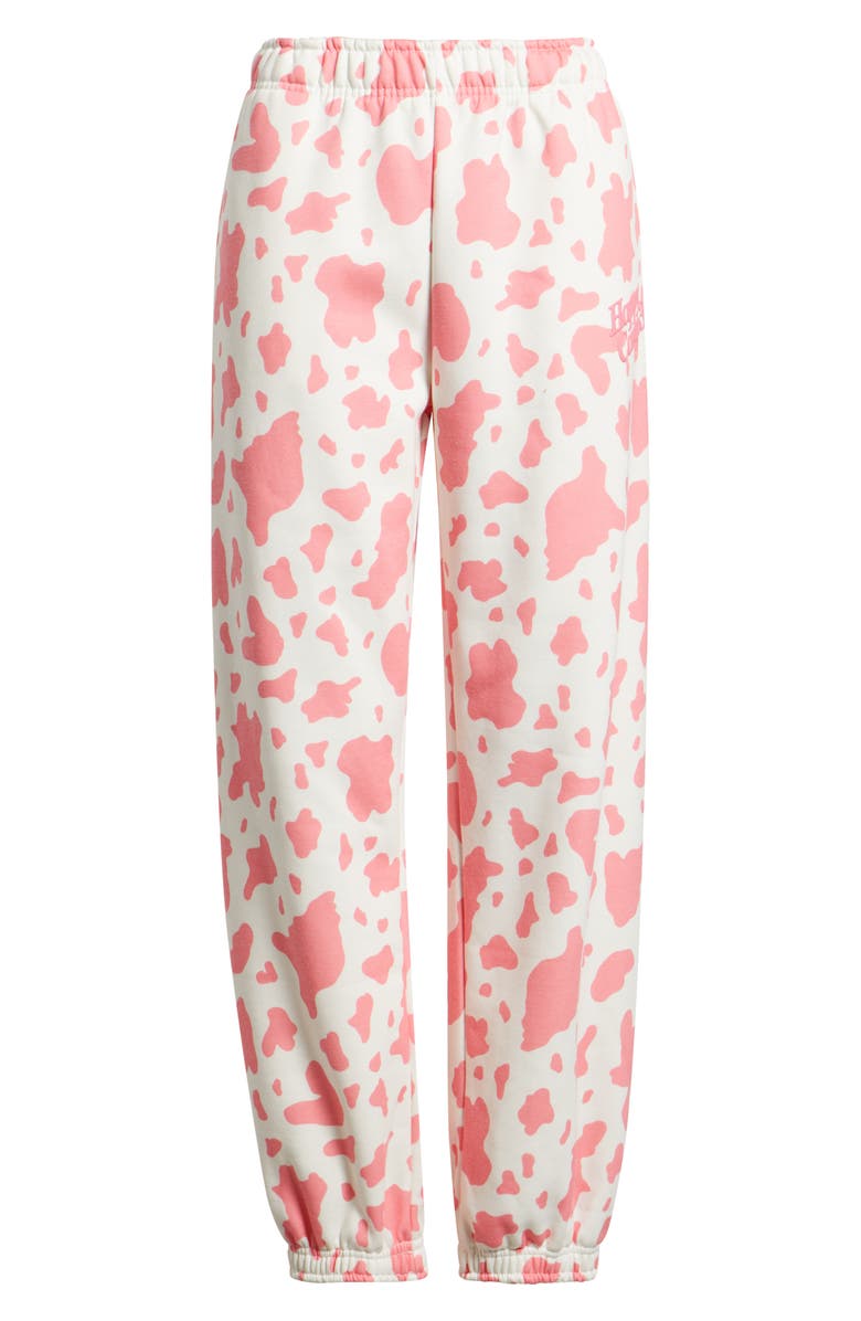 HAPPY CAMP3R Sweet Cow Joggers, Alternate, color, Cream/Pink