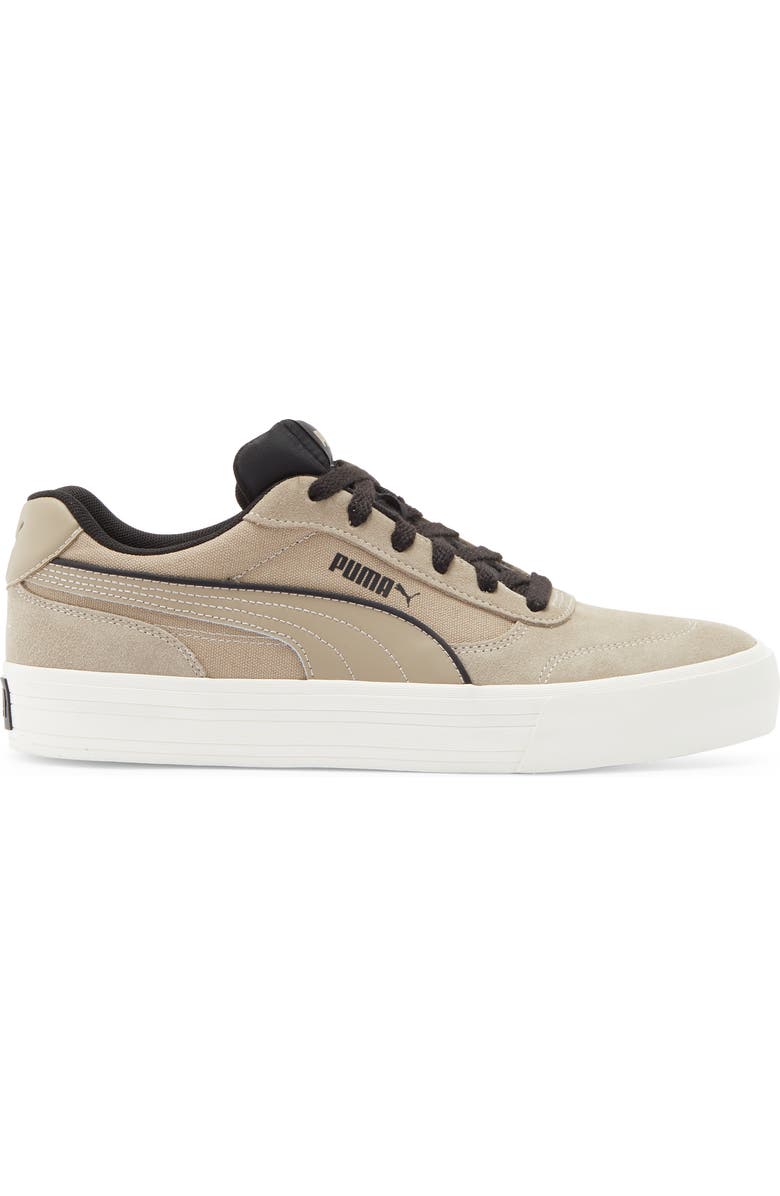 PUMA Court Classic Vulcanized Sneaker, Alternate, color, Ice Coffee/ Puma Black