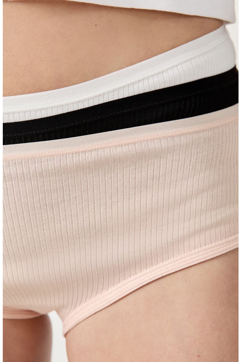 John 3-Pack Cotton Shorties, Alternate, color, BLUSH