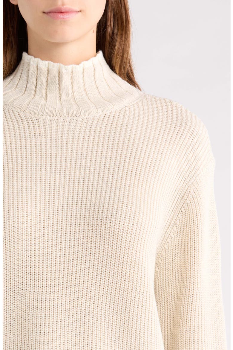 Mixed Stitch Turtleneck Sweater, Alternate, color, MALTED