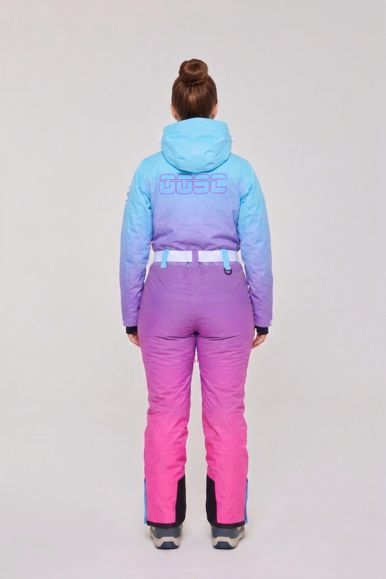 Rhythm Is A Dancer Shaped Women's Ski Suit, Alternate, color, Sky blue