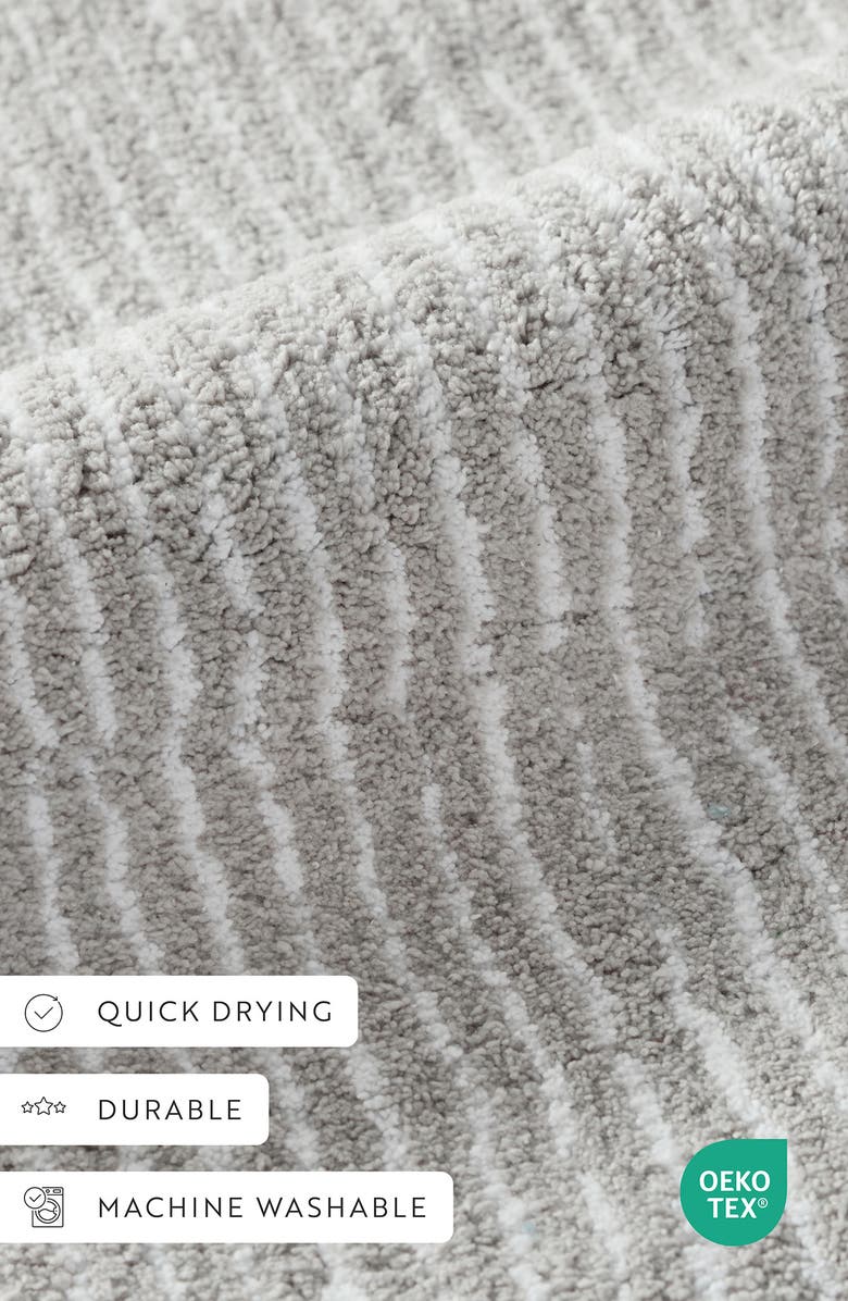 HOMESPUN Pinstripe Cotton Bath Mat, Alternate, color, 