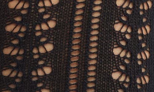 Free People Misty Pointelle Tall Socks In Black