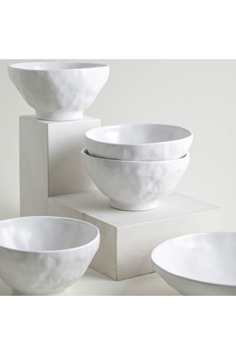 NENDO Stoneware 16-Piece Dinnerware Set, Alternate, color, White