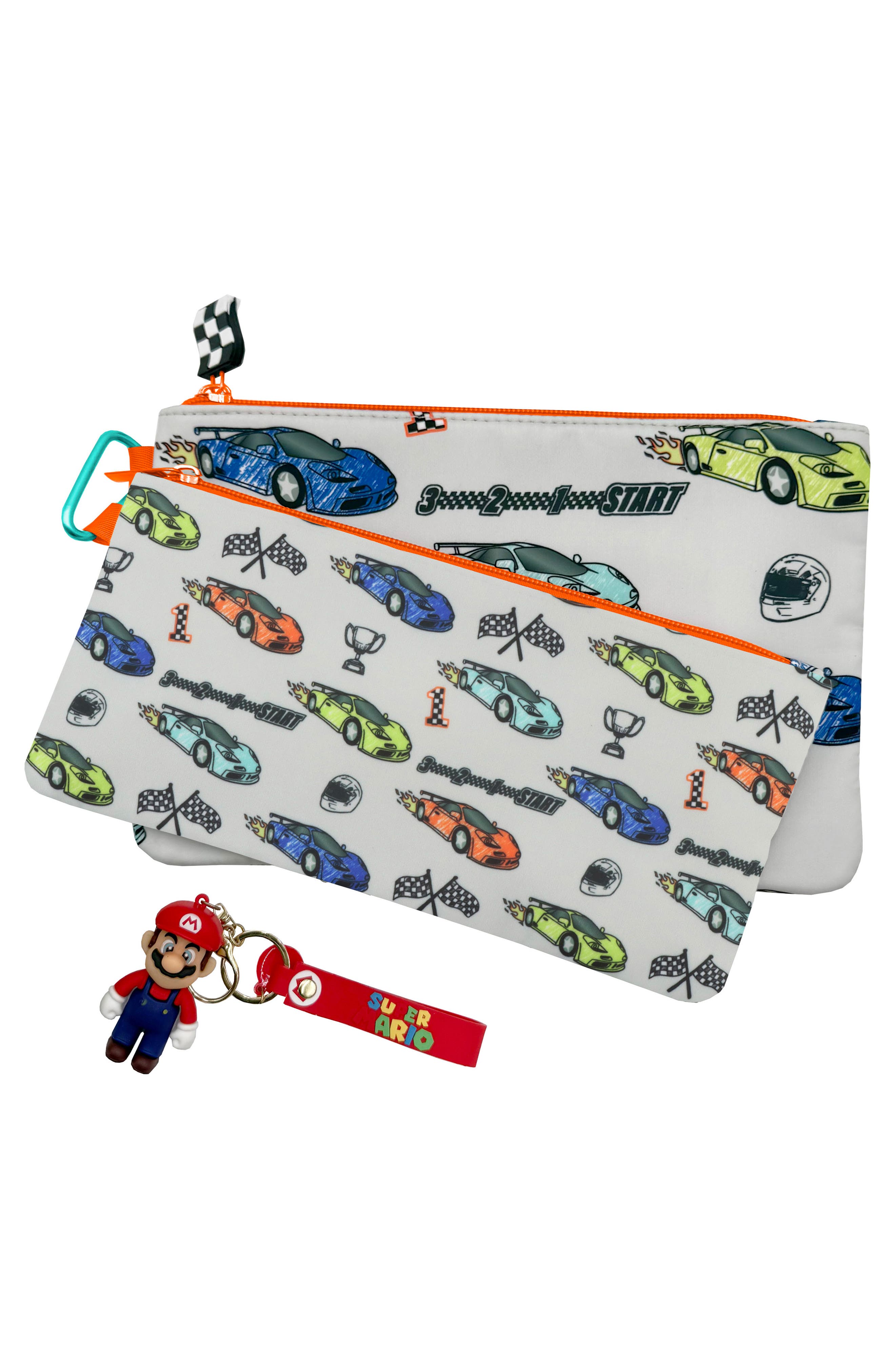 MYTAGALONGS Kids' Mini 2-Pack Organizing Pouches, Alternate, color, Grey