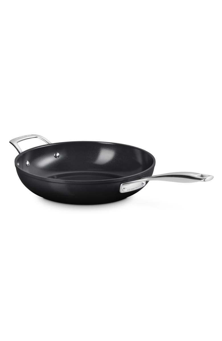 Le Creuset Essential Nonstick Ceramic 11-Inch Deep Fry Pan, Alternate, color, Black