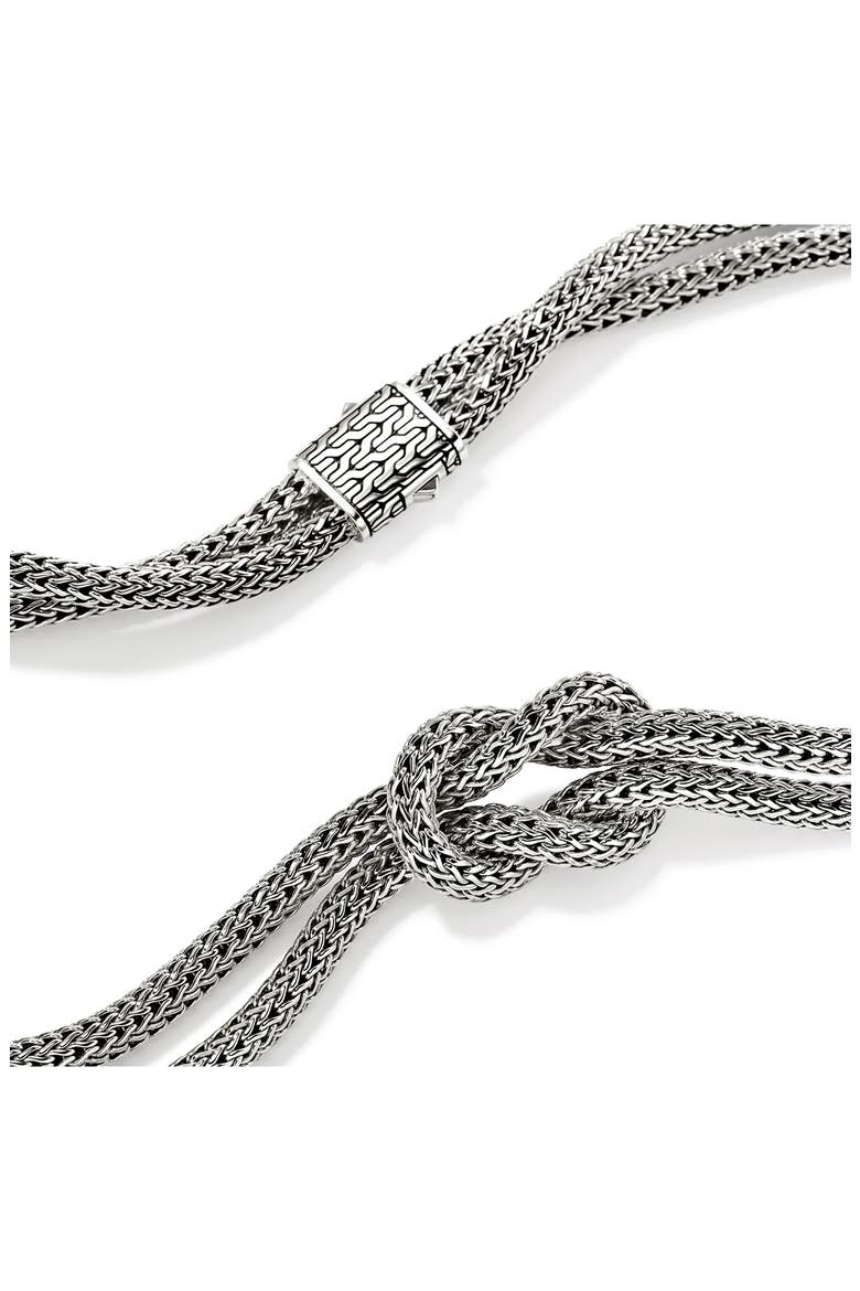 Love Knot Necklace, 10mm, Alternate, color, SILVER