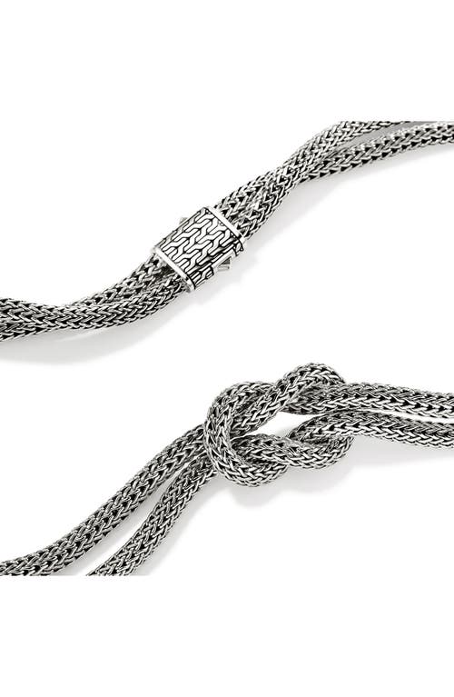 John Hardy Love Knot Necklace, 10mm In Silver