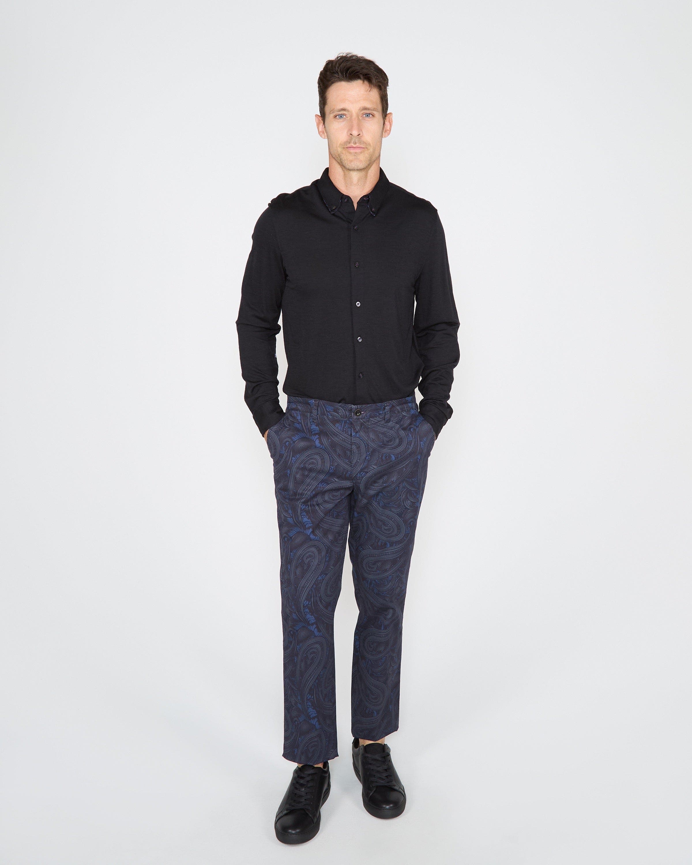 Charles Stretch Twill Flat Front Pant - image 2