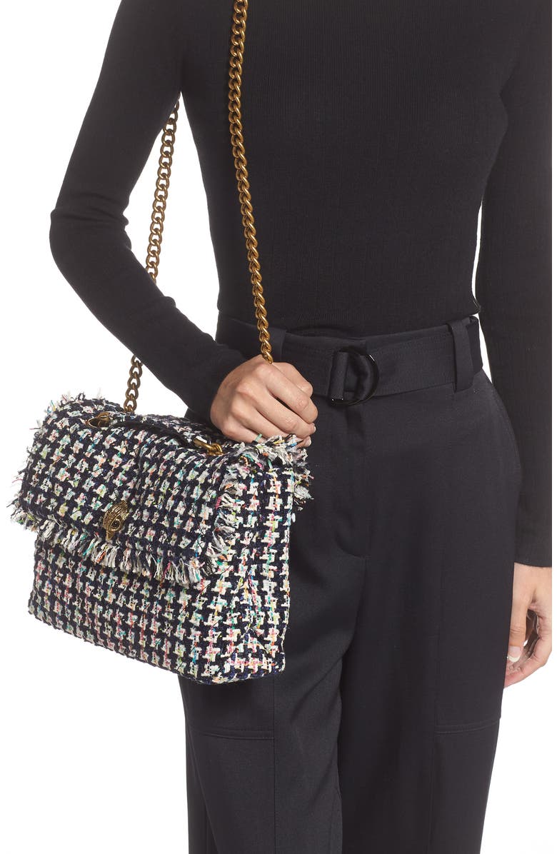Kurt Geiger London Large Kensington Tweed Shoulder Bag, Alternate, color, Multi