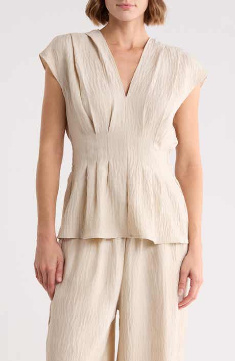 Pleat Front Top