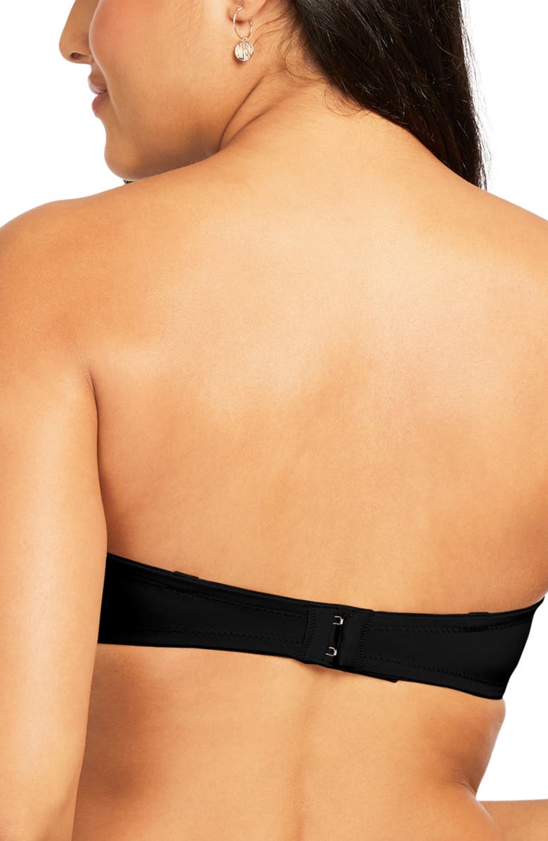 Montelle Intimates Convertible Strapless Underwire Bra, Alternate, color, Black
