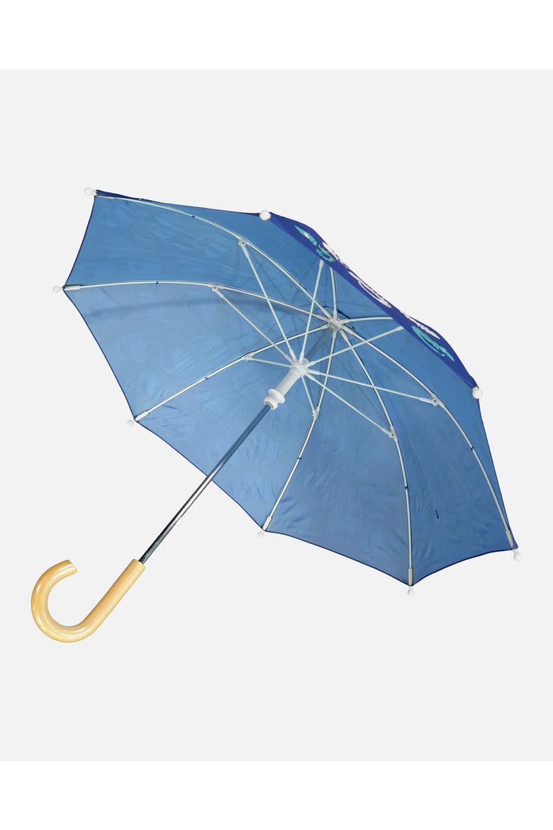 Boy Color-Changing Animal Umbrella, Alternate, color, Blue Chameleon Print