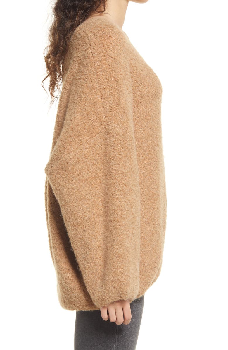 VERO MODA Recycled Polyester Blend V-Neck Sweater, Alternate, color, 