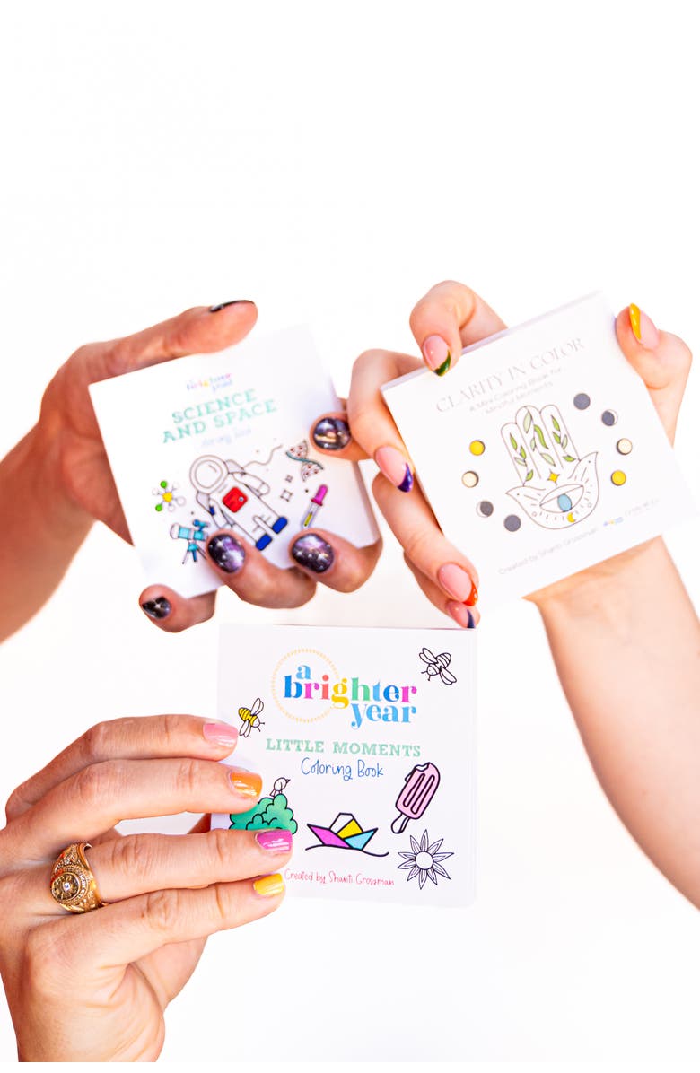 A Brighter Year 16-Piece Mini Adult Coloring Book Set, Alternate, color, Multicolor