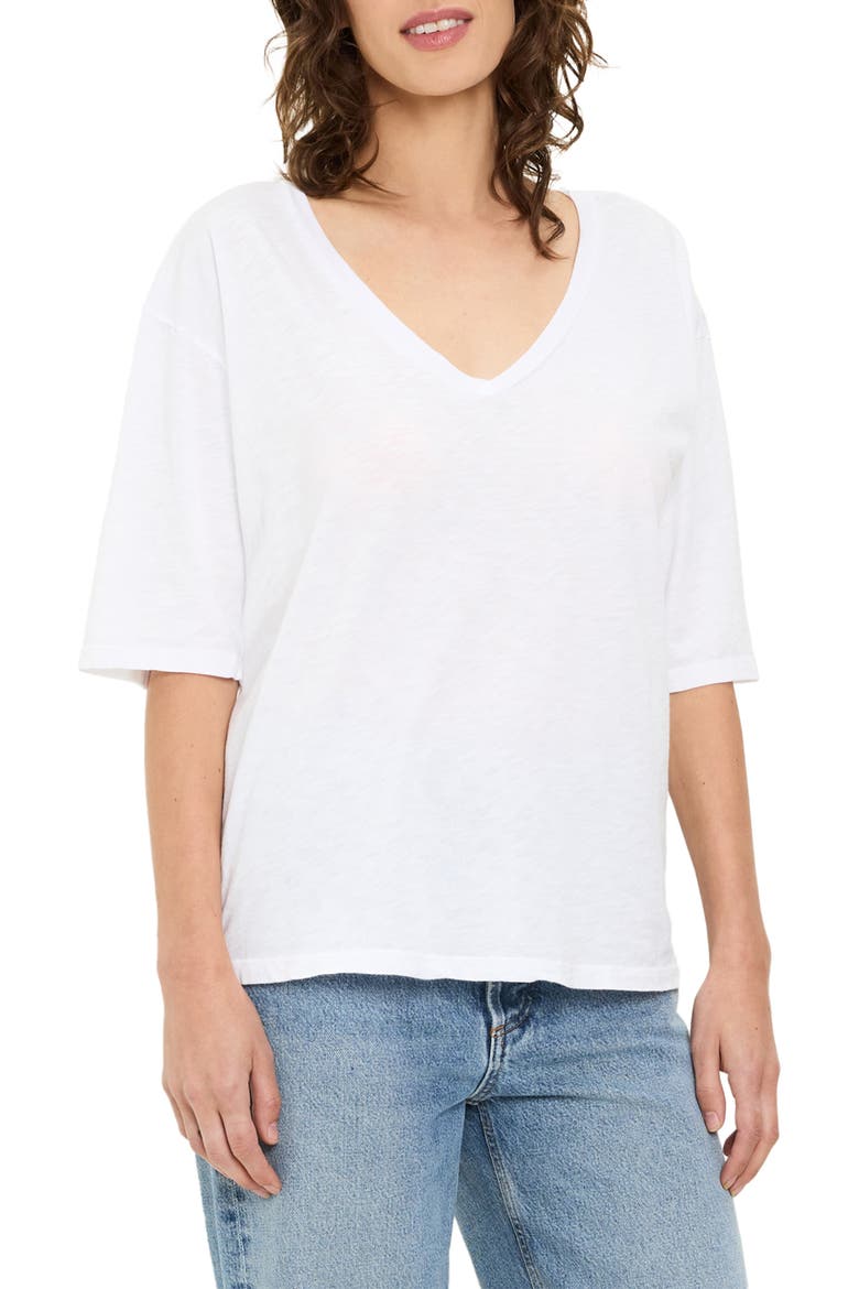 Liam V-Neck T-Shirt, Main, color, WHITE