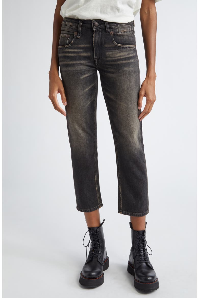 Straight Leg Jeans, Main, color, ABBEY BLACK