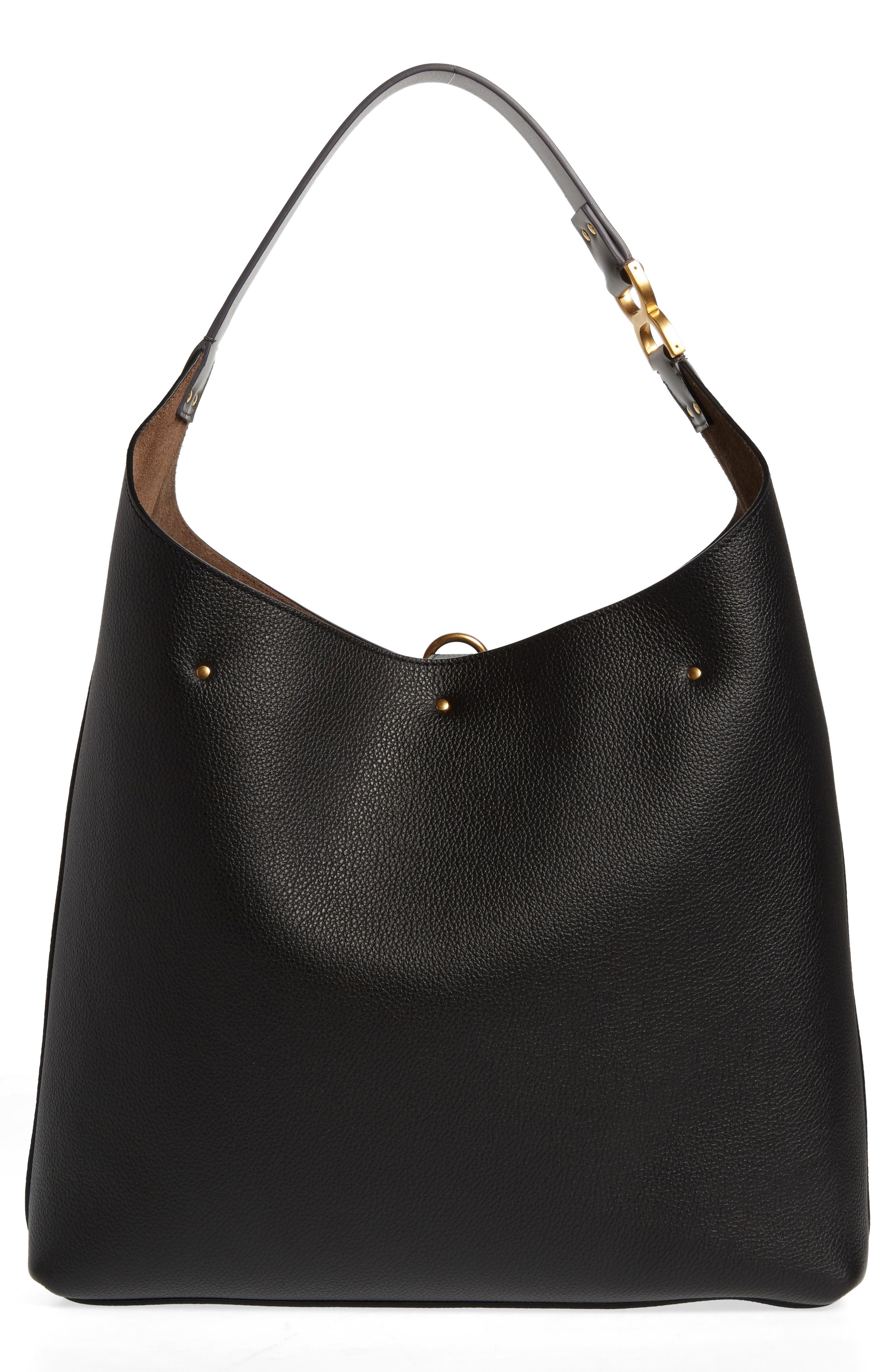 Chloé Marcie Leather Hobo Bag, Alternate, color, 