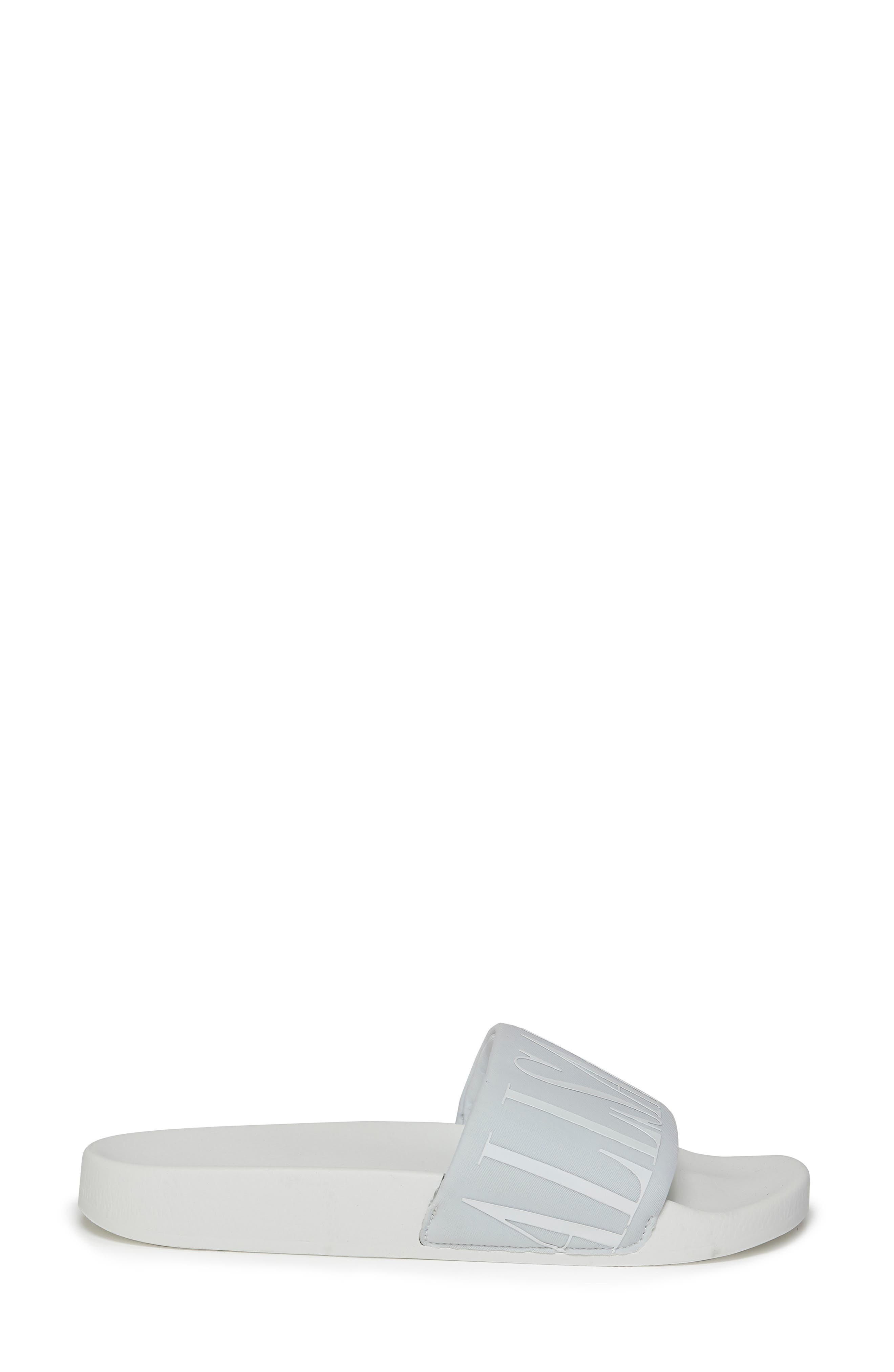 Signet Transfer Slide Sandal, Alternate, color, WHITE