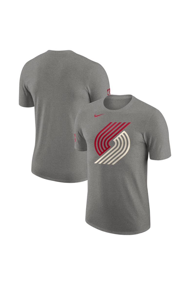 Men's Nike Charcoal Portland Trail Blazers 2023/24 City Edition Essential Warmup T-Shirt, Alternate, color, Charcoal