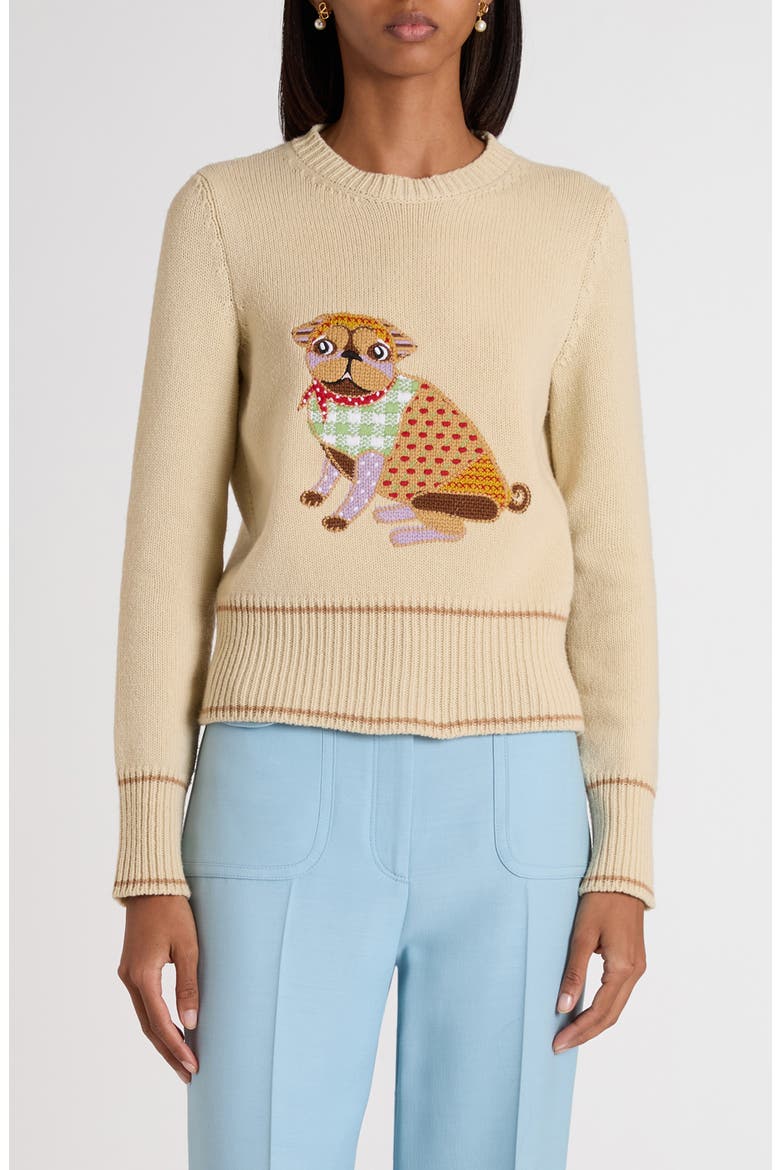Valentino Garavani Le Chien de la Maison Embroidered Virgin Wool