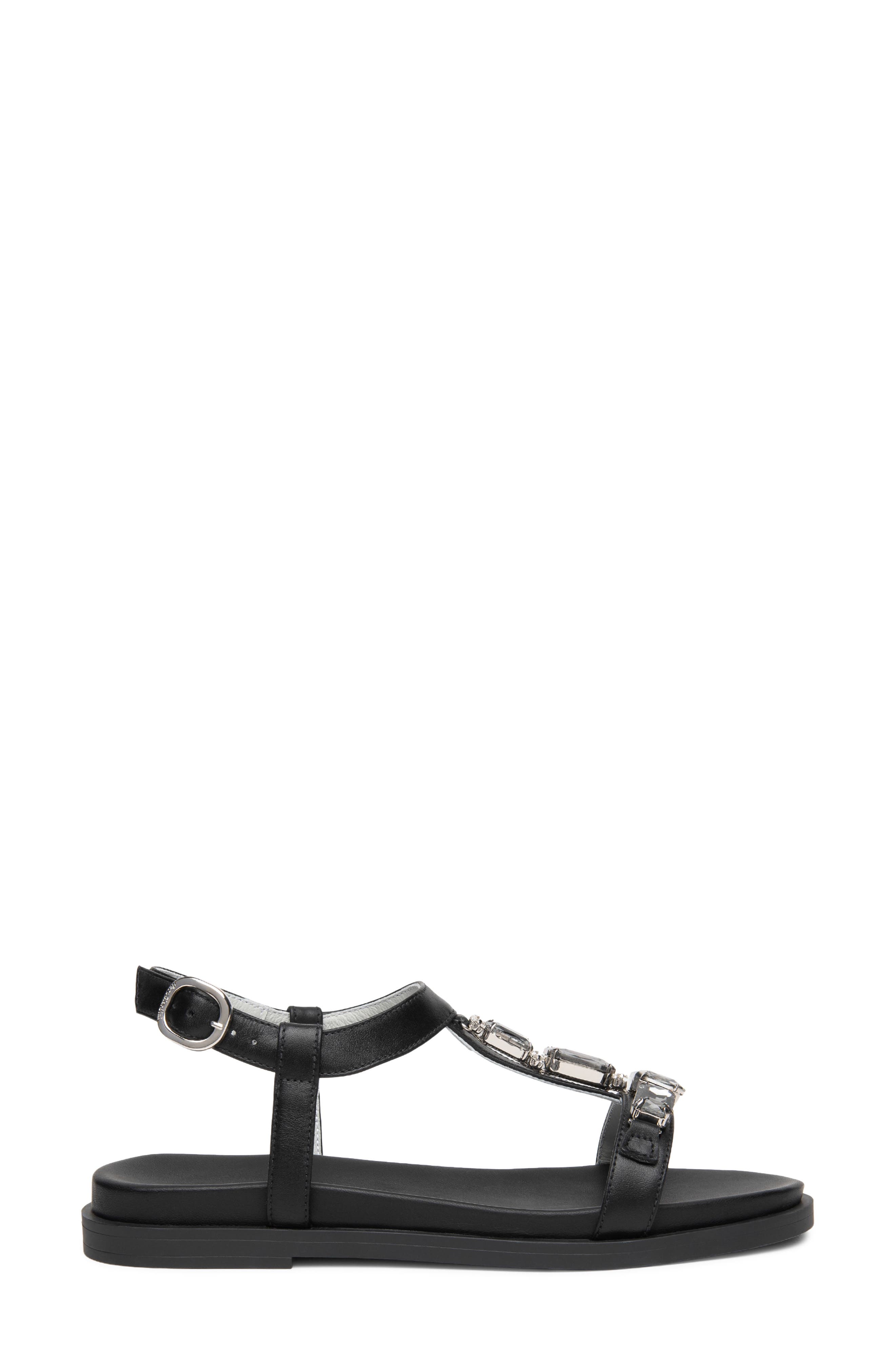 NeroGiardini Jeweled T-Strap Sandal, Alternate, color, 