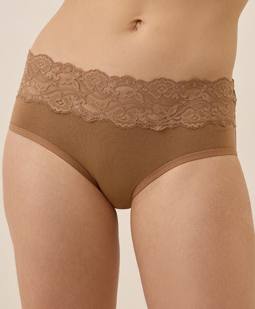 Shop Pact Organic Cotton Lace Waist Brief 3-pack