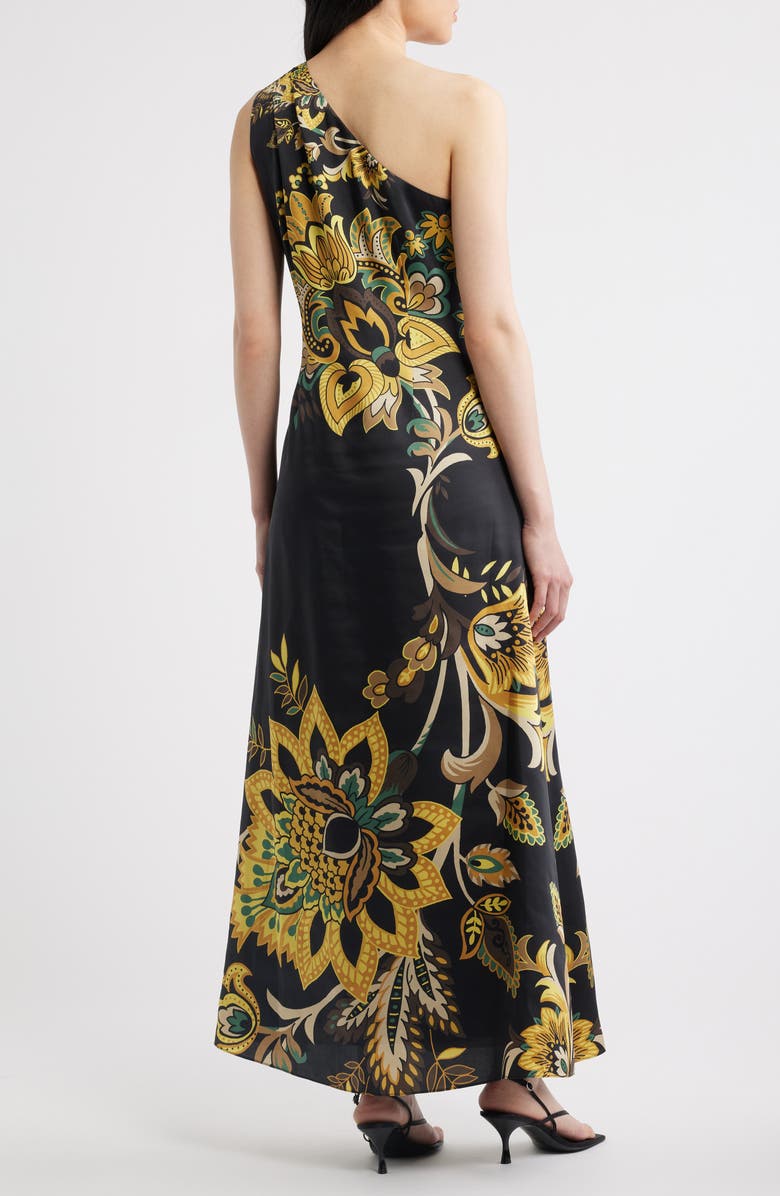Elie Tahari The Addison One-Shoulder Maxi Dress, Alternate, color, Sunray Floral Print