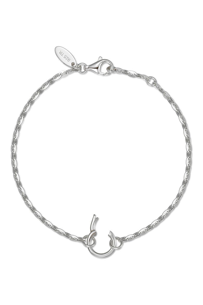 Lucy Charm Enhancer Bracelet, Main, color, SILVER