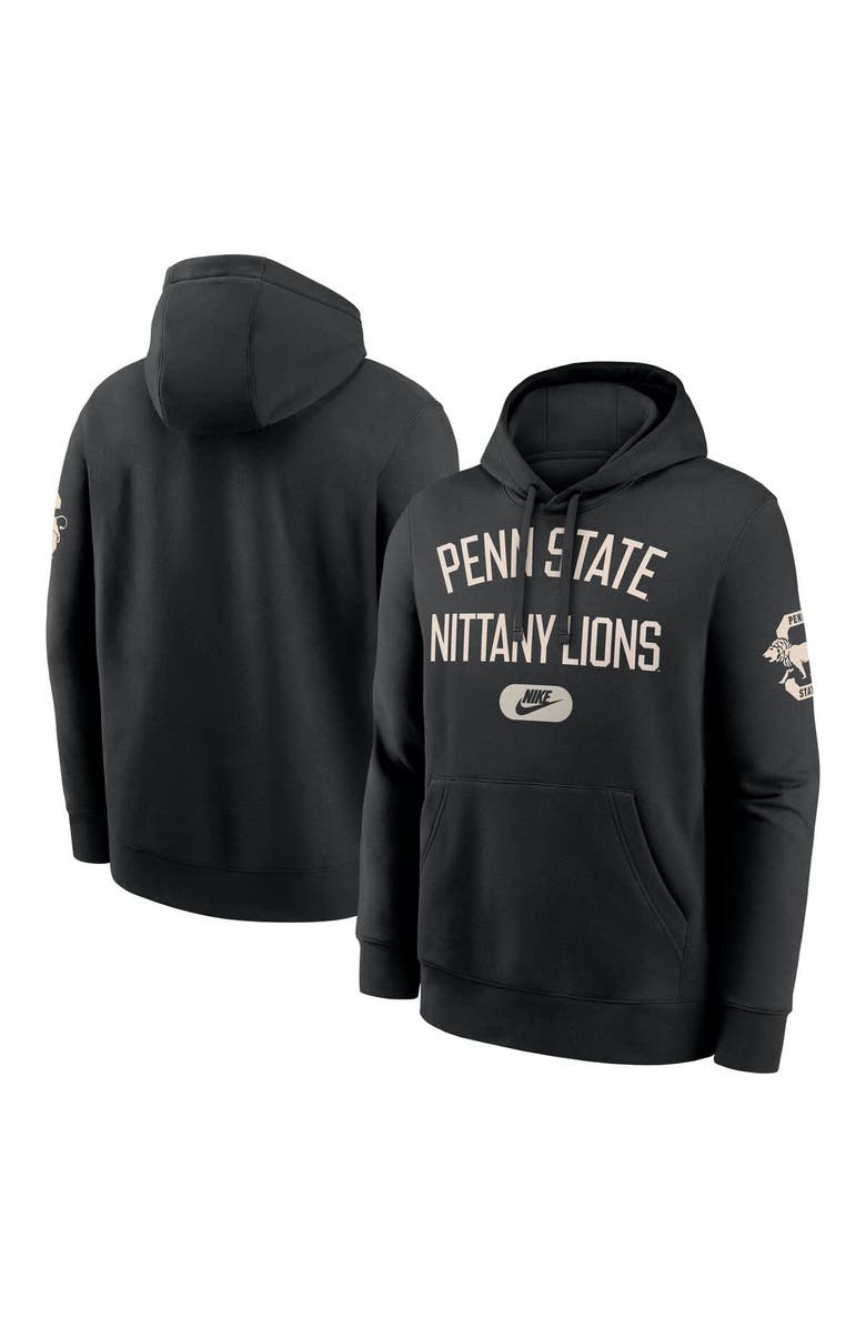 Nike Men's Nike Black Penn State Nittany Lions Club Fleece Fashion Hoodie, Main, color, Black