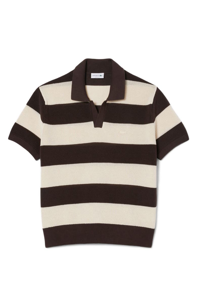 Lacoste Summer Pack Polo Sweater, Alternate, color, Naturel Clair/ Buffalo