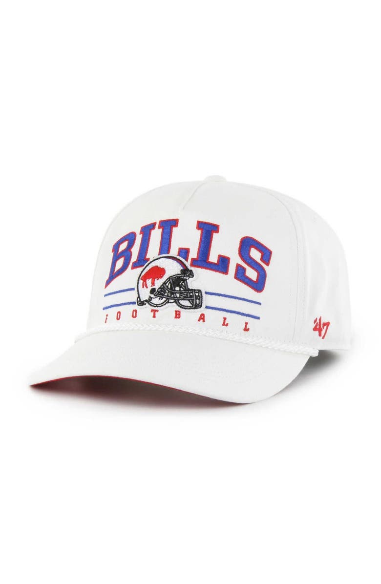 '47 Men's '47 White Buffalo Bills Roscoe Hitch Adjustable Hat, Main, color, 