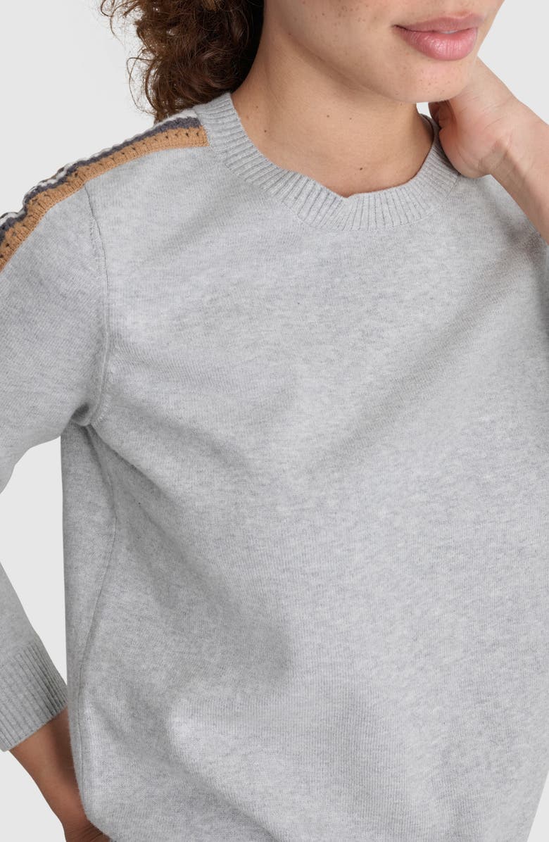 DKNY Pointelle Knit Crew Sweater, Alternate, color,