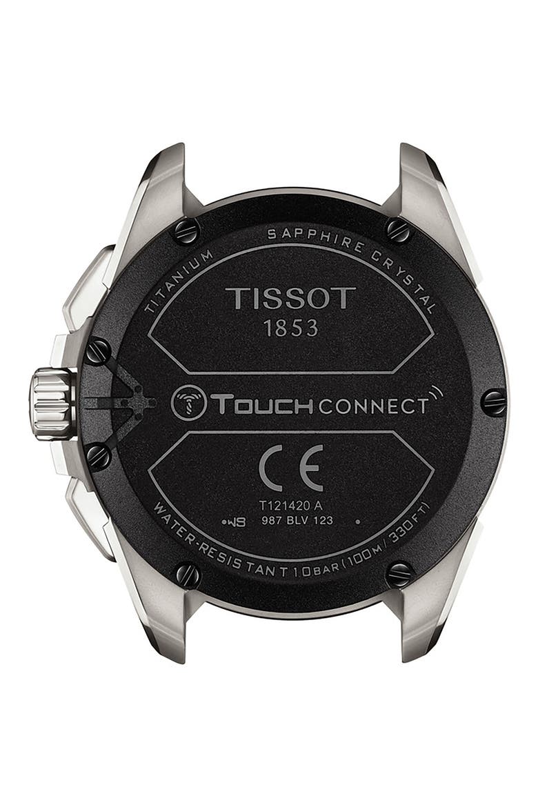 T-Touch Connect Solar Smart Bracelet Watch, 47.5mm, Alternate, color, SILVER