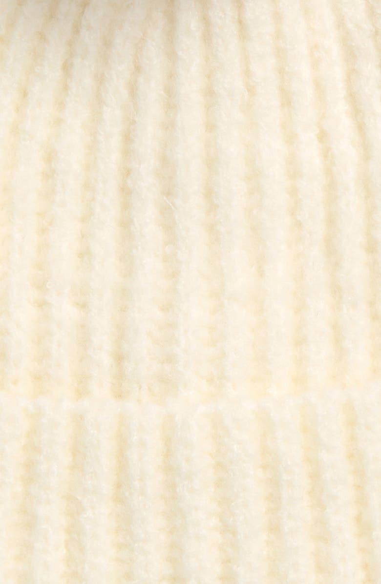 Capelli New York Kids' Fuzzy Knit Pompom Beanie & Gloves Set, Alternate, color, Ivory Combo