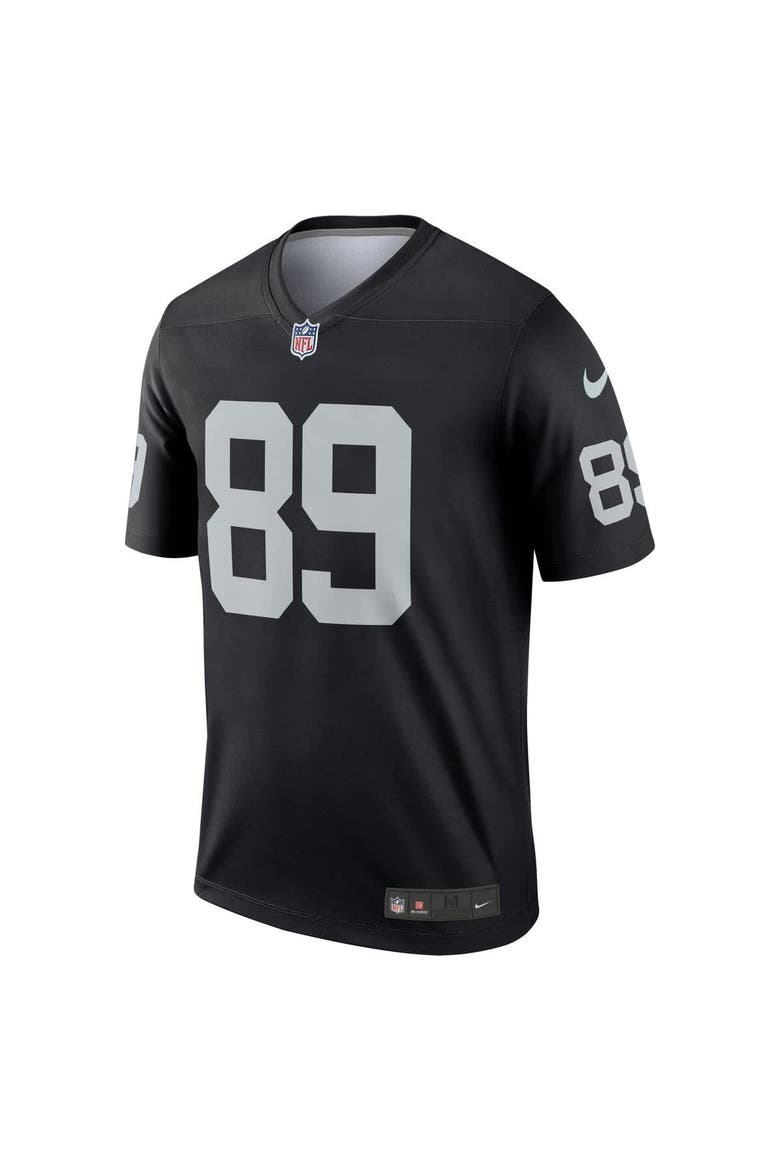 Men's Nike Brock Bowers Black Las Vegas Raiders Legend Player Performance Top, Alternate, color, Black