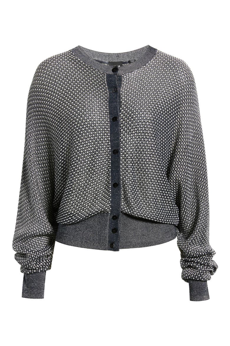 Furnari Textured Cardigan, Alternate, color, GREY