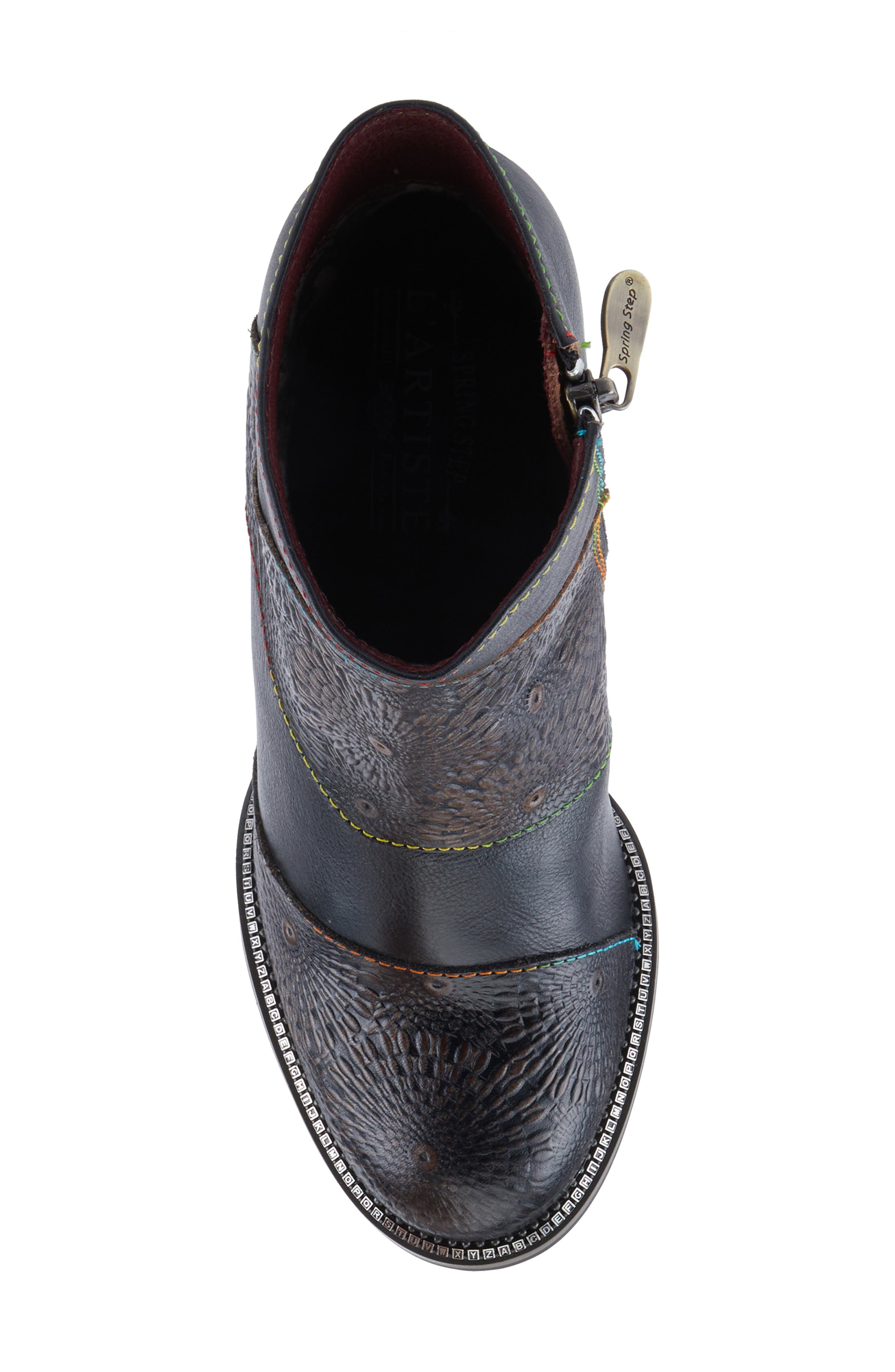 L'Artiste by Spring Step Topanga Block Heel Bootie, Alternate, color, Black