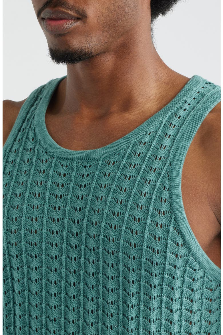 Salt Water Knit Tank, Alternate, color, TEAL