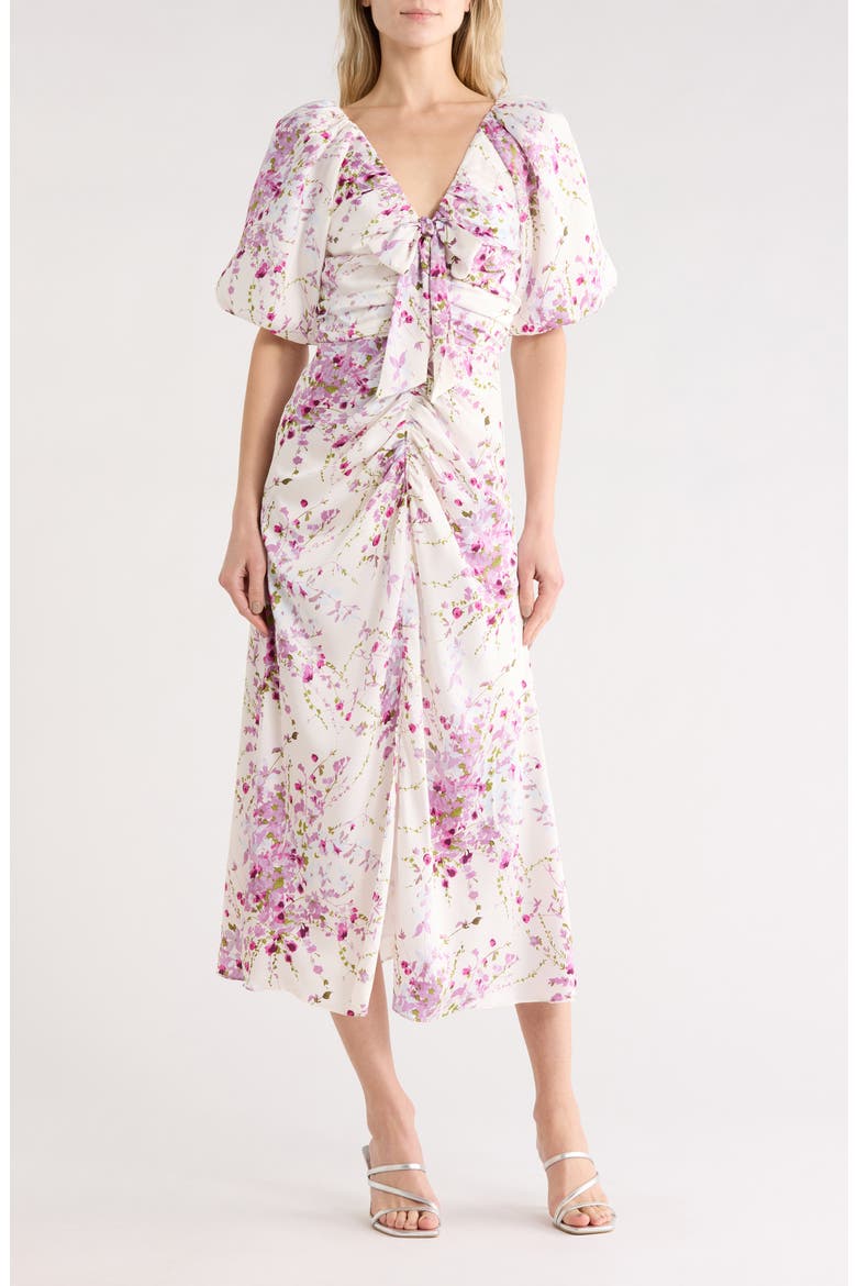 Brenton Midsummer Bloom Dress, Main, color, IVORY MULTI