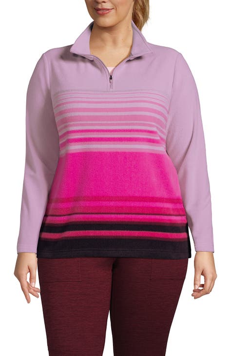 Half zip pullover plus size best sale