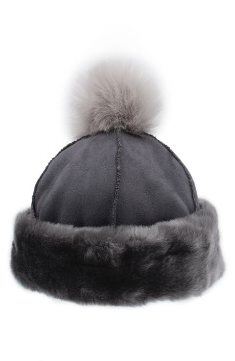 Faux Fur Trim Beanie