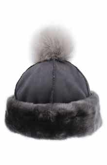 Faux Fur Trim Beanie