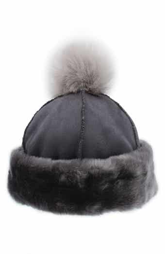 Faux Fur Trim Beanie